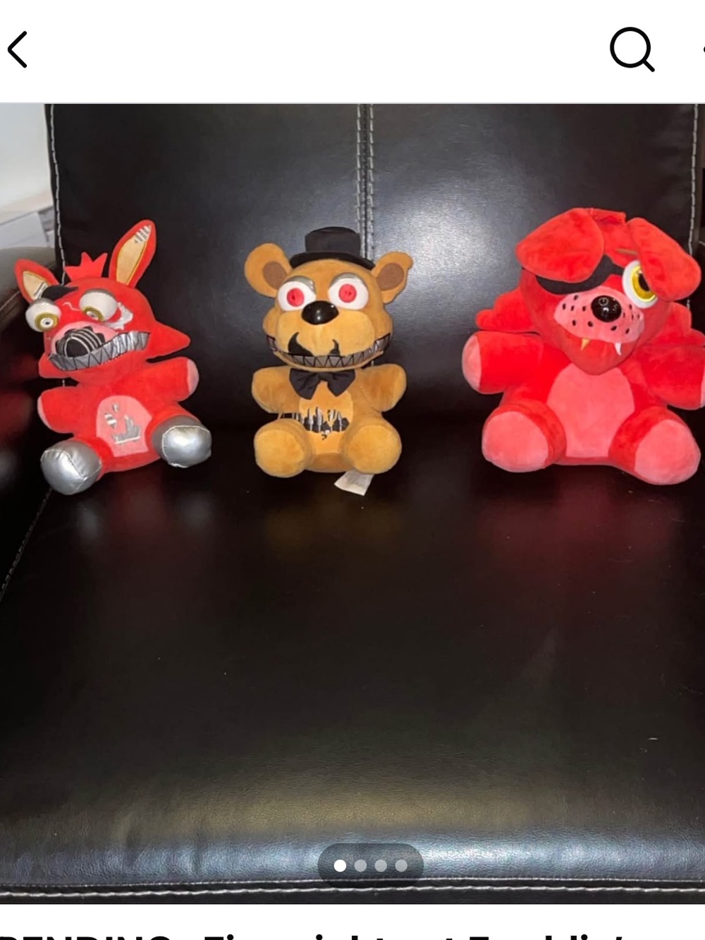 Five Nights at Freddy's Plush Toy - Red and Brown Plush Set